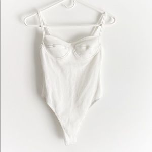 NWT Bobbi Rocco Knit ribbed bustier bodysu…